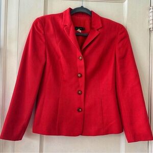 J. Crew Vibrant Red Women's Blazer Size 4